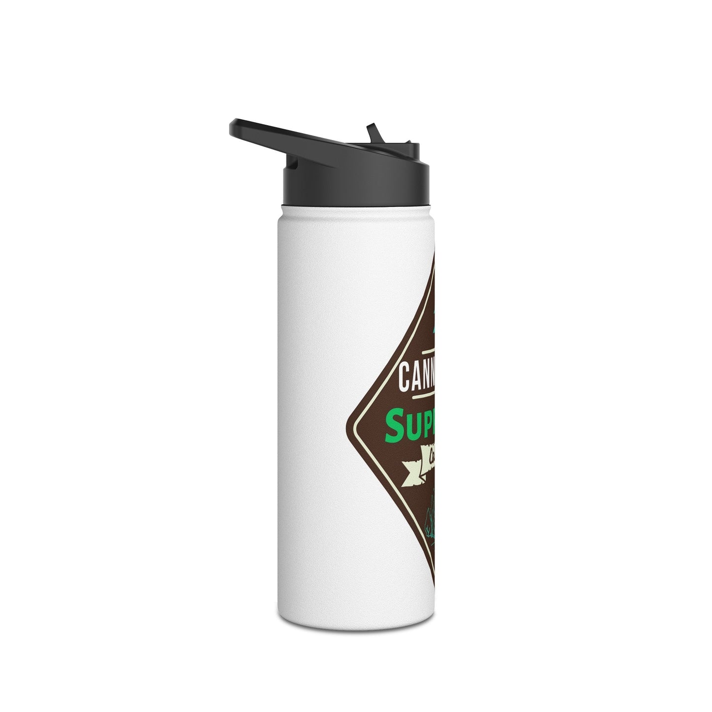 Canna Camp Logo Stainless Steel Water Bottle, Standard Lid - Canna Camp Supply Co
