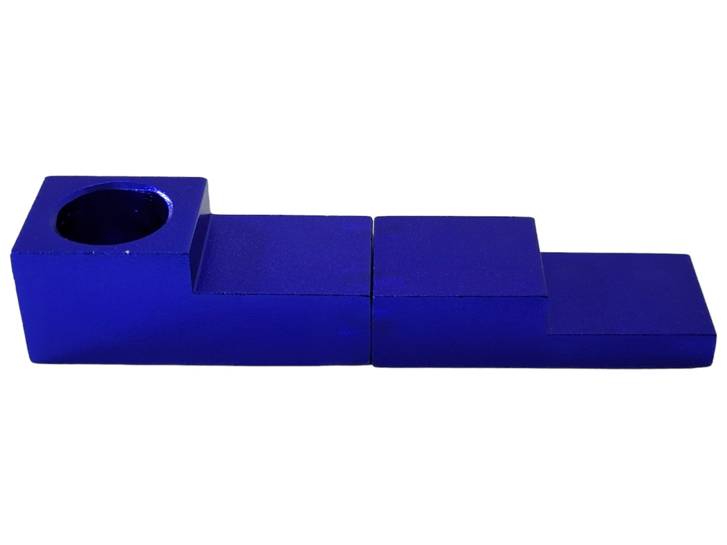 blue magnetic folding pipe side view