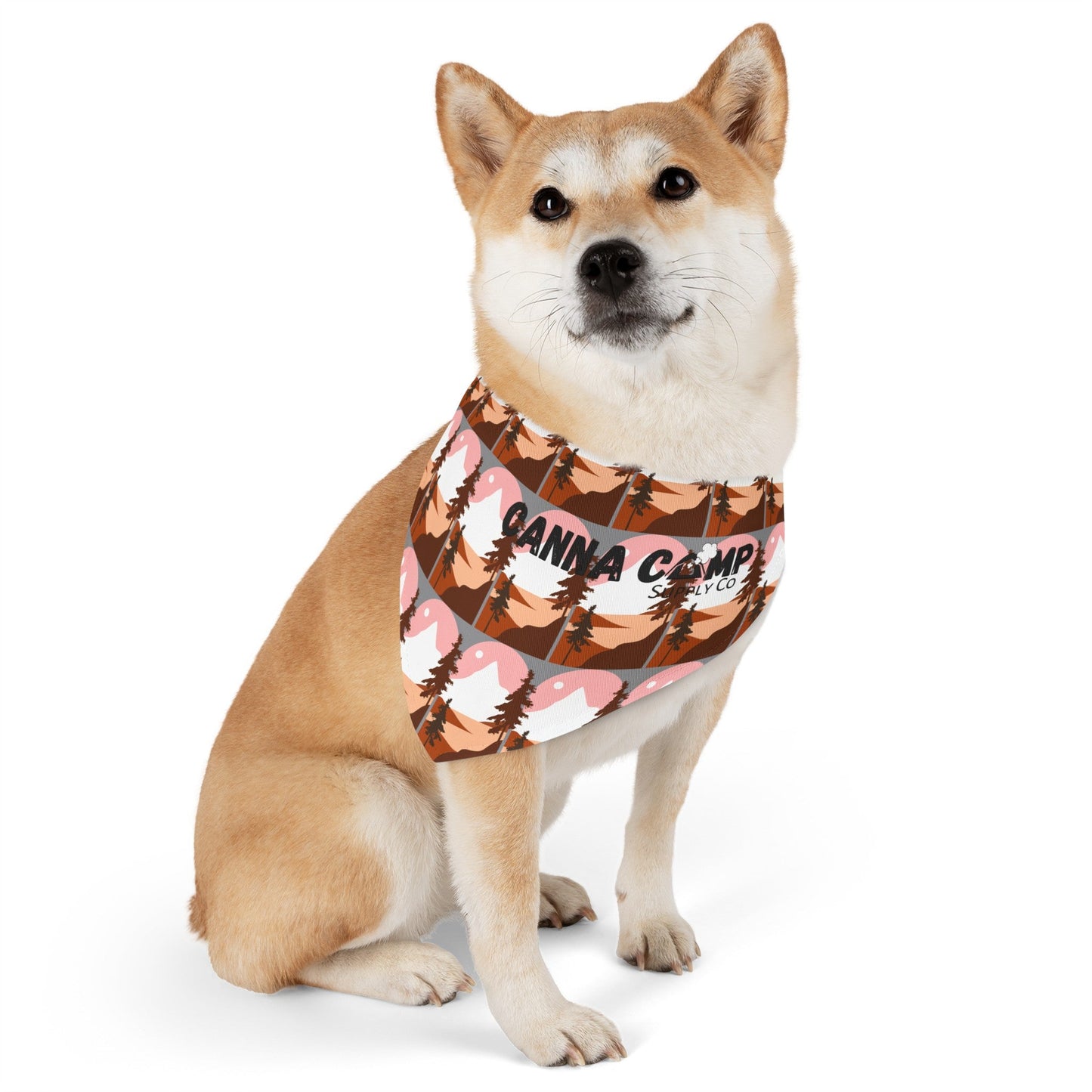 Mountain Print Pet Bandanna Collar - Canna Camp Supply Co