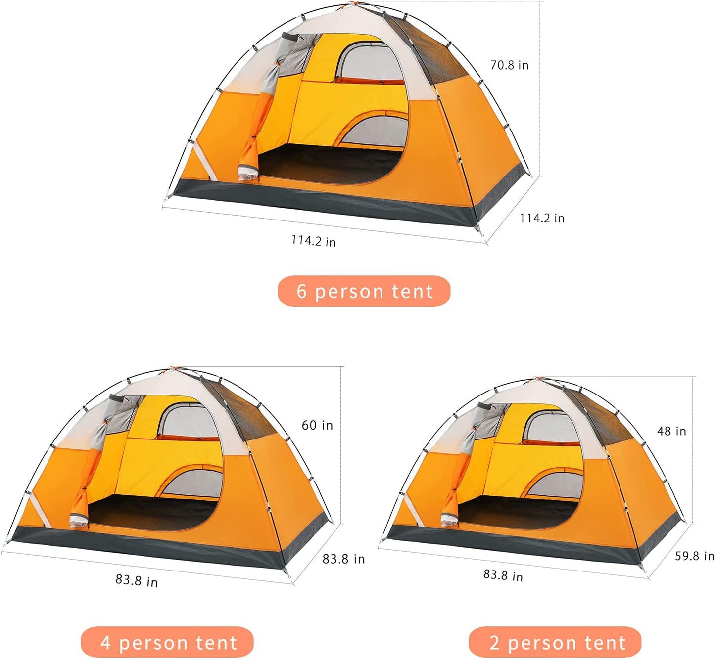 4 Person Camping Tent - Canna Camp Supply Co