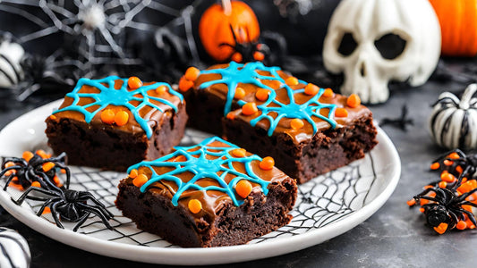 Spooky Spiderweb Canna-Infused Chocolate Brownies - Canna Camp Supply Co