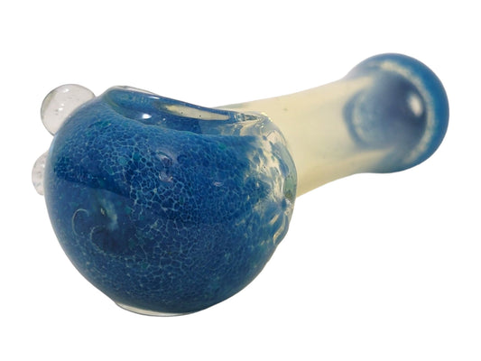Blue Tipped Glass Pipe - Canna Camp Supply Co