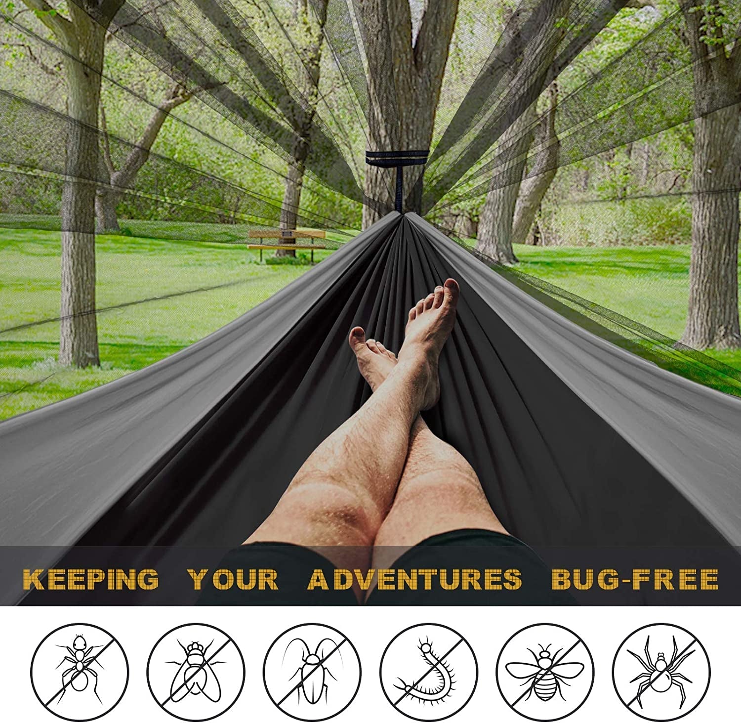 Camping Hammock with Net - Canna Camp Supply Co