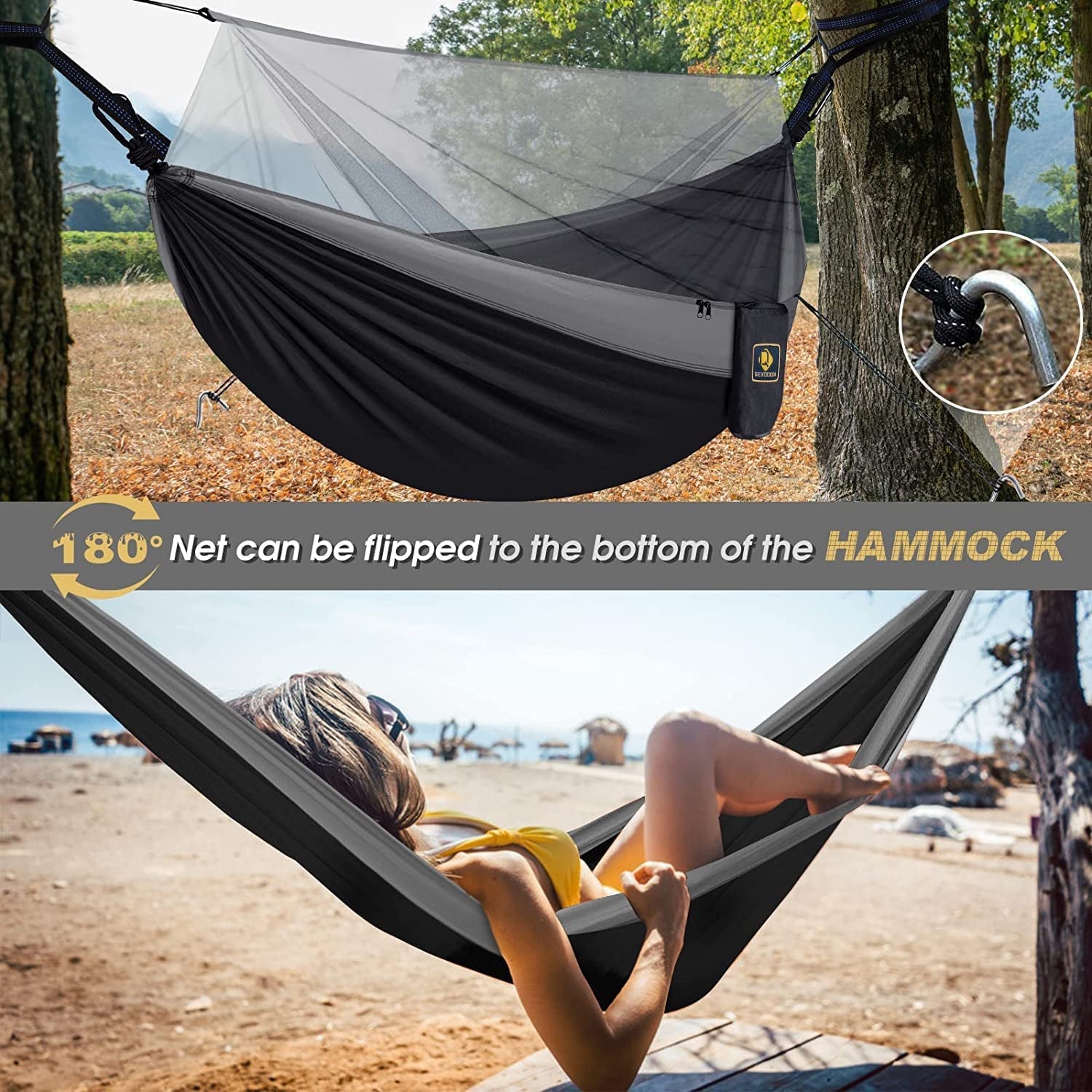 Camping Hammock with Net - Canna Camp Supply Co