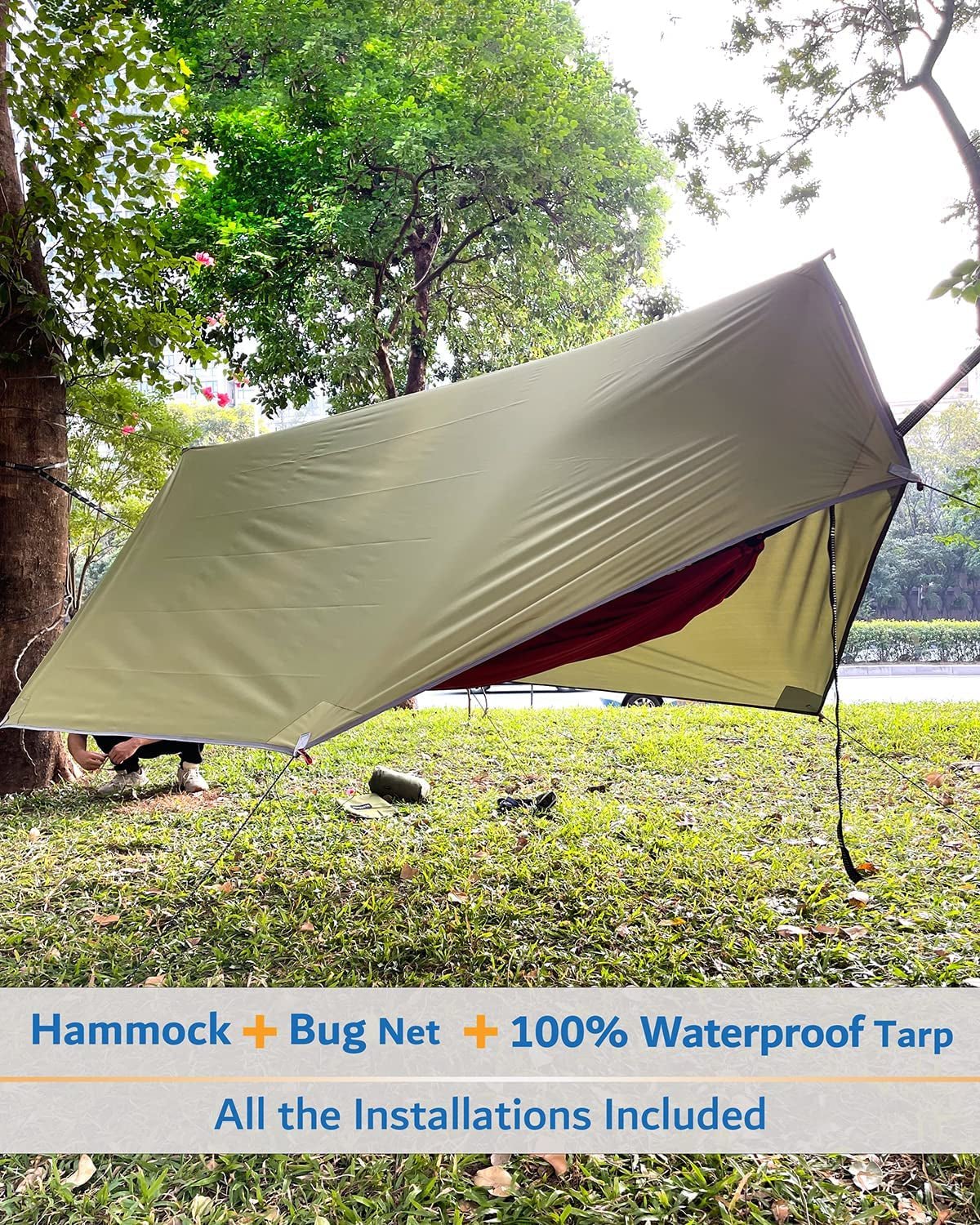 -Double Hammock with Net-2 Person Hammock Tent - Canna Camp Supply Co