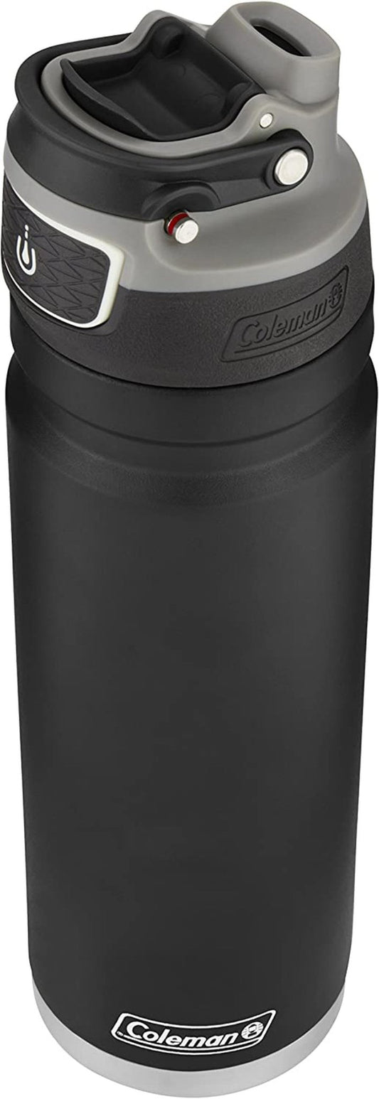 Freeflow Vacuum-Insulated Stainless Steel Water Bottle with Leak-Proof Lid, 24Oz - Canna Camp Supply Co
