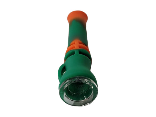 Silicone & Glass Chillum w/ Loop - Canna Camp Supply Co
