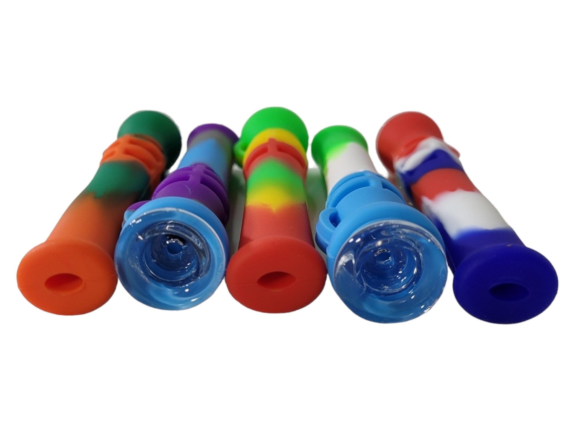 Silicone & Glass Chillum w/ Loop - Canna Camp Supply Co